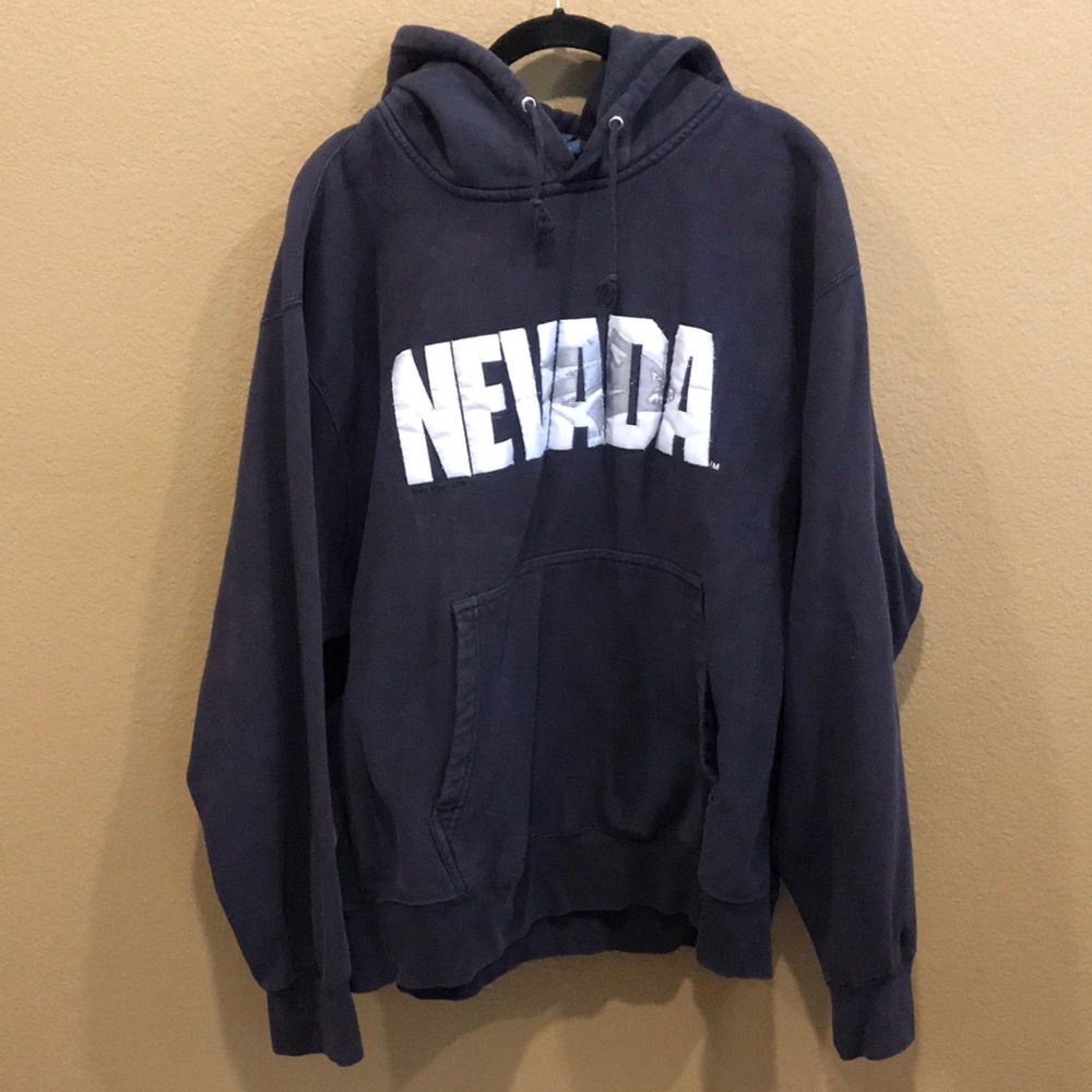 Navy Blue Nevada Hooded Sweatshirt